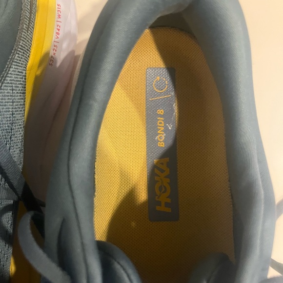 PRE-OWNED MEN'S HOKA BONDI 8 RUNNING SHOES- SIZE 12 - Picture 8 of 8
